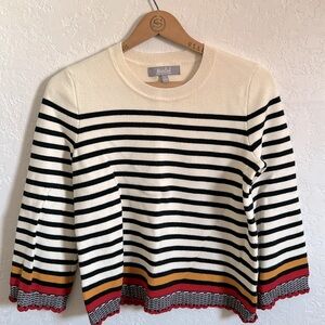 Marled Striped Sweater